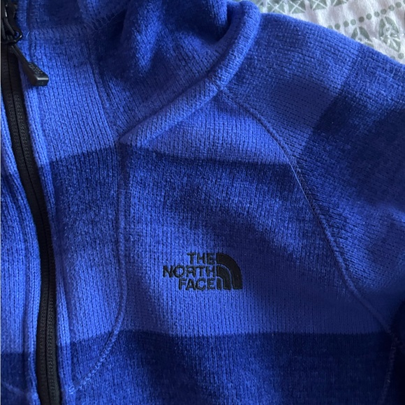 The North Face Blue Fleece Half Zip hoodie - Picture 2 of 4
